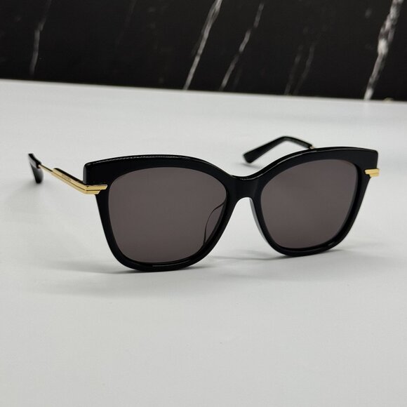 NEW BOTTEGA VENETA BV1296SA 001 SUNGLASSES BLACK WOMEN EYEWEAR